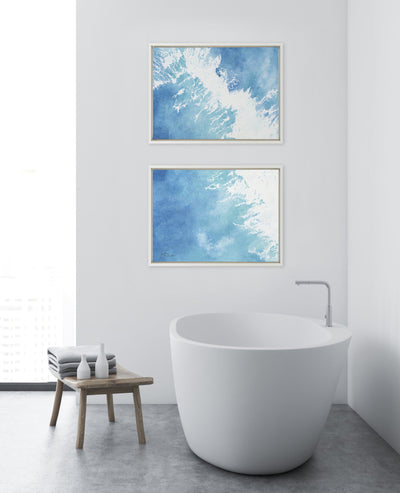 Sylvie Into the Blue 1 and 2 Framed Canvas by kateandlaurel - product image 5 for Resin Society