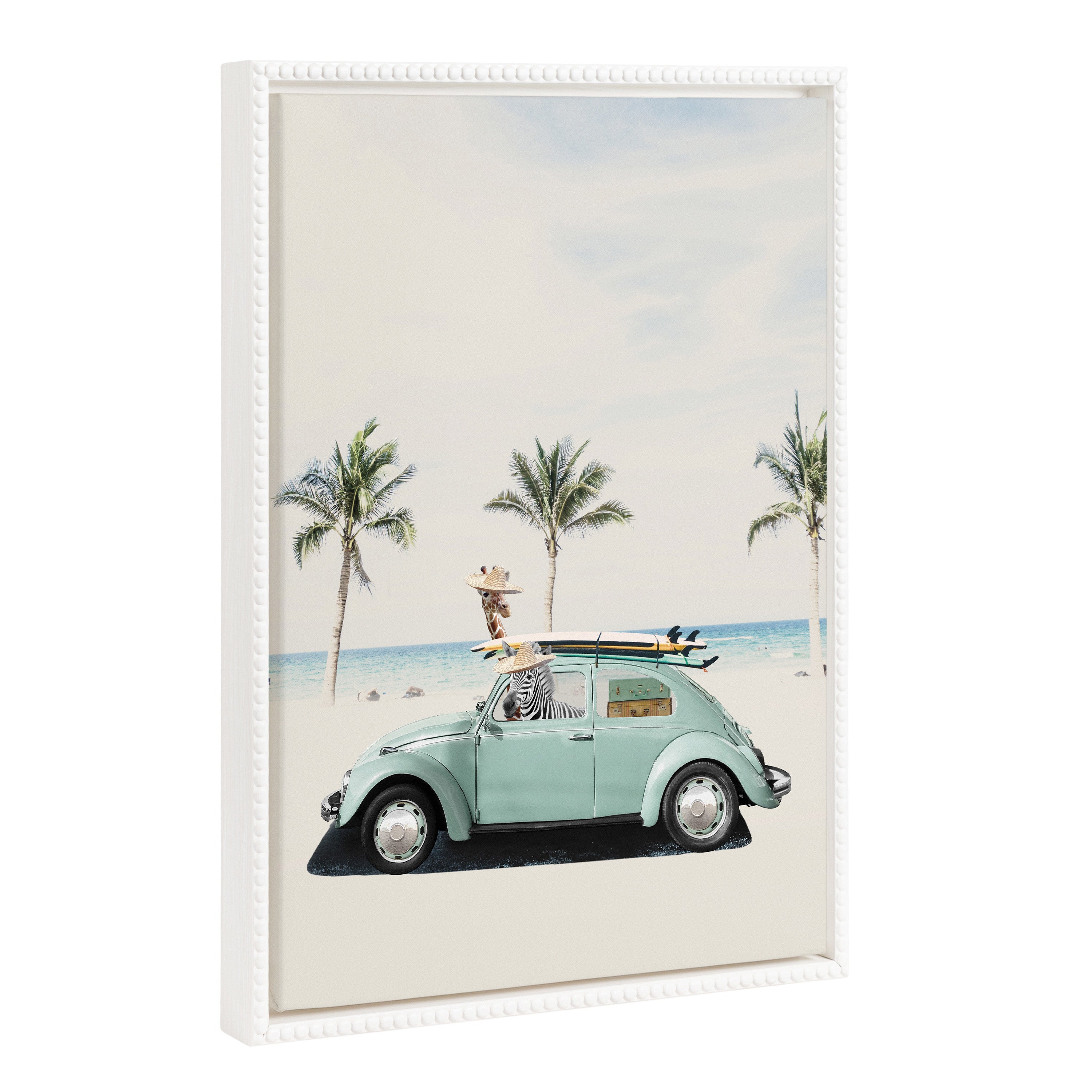 Sylvie Beaded Summer Adventures Framed Canvas by July Art Prints