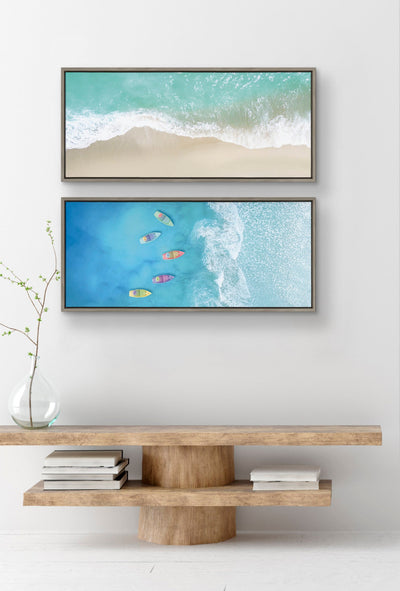 Sylvie Ocean Beach Fantasy Framed Canvas by The Creative Bunch Studio by kateandlaurel - product image 8 for Resin Society