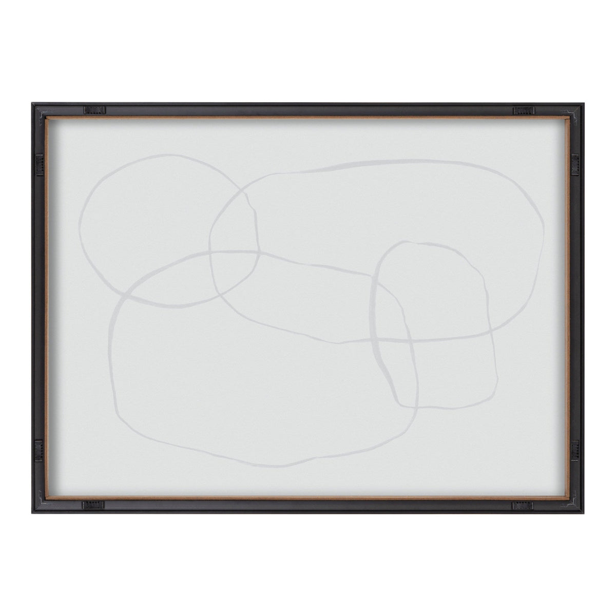 Blake 871 Modern Circles Framed Printed Glass by Teju Reval of by kateandlaurel - product image 4 for Resin Society