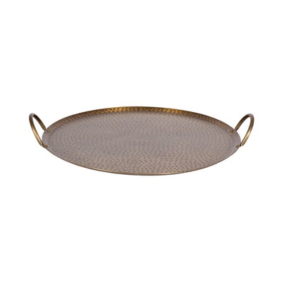 Sanzo Hammered Round Metal Tray