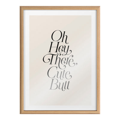 Blake Nice Butt Framed Printed Glass by kateandlaurel - product image 8 for Resin Society