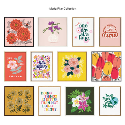 Sylvie Plant Based Framed Canvas by kateandlaurel - product image 6 for Resin Society