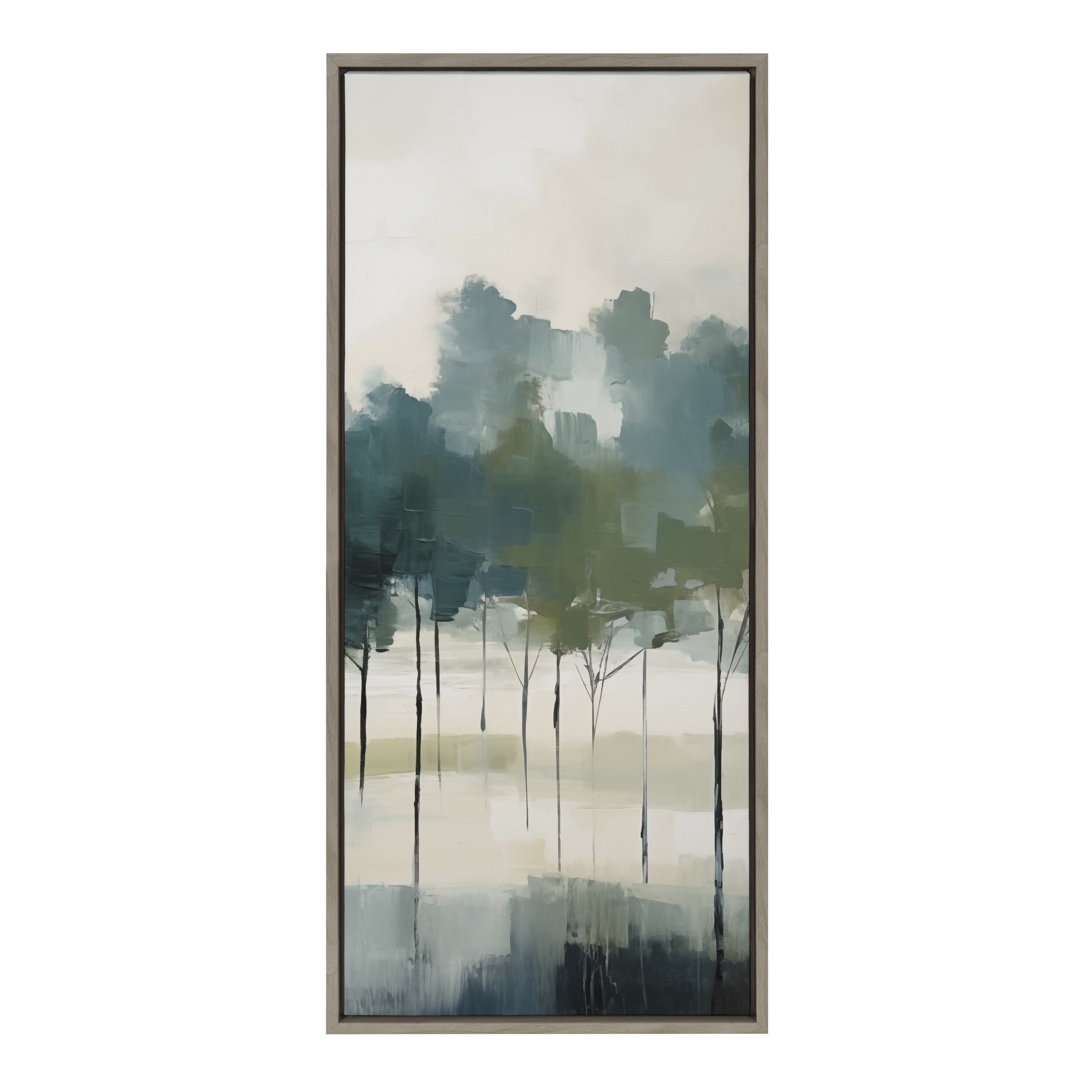 Sylvie Whispering Trees I Framed Canvas by Amy Lighthall