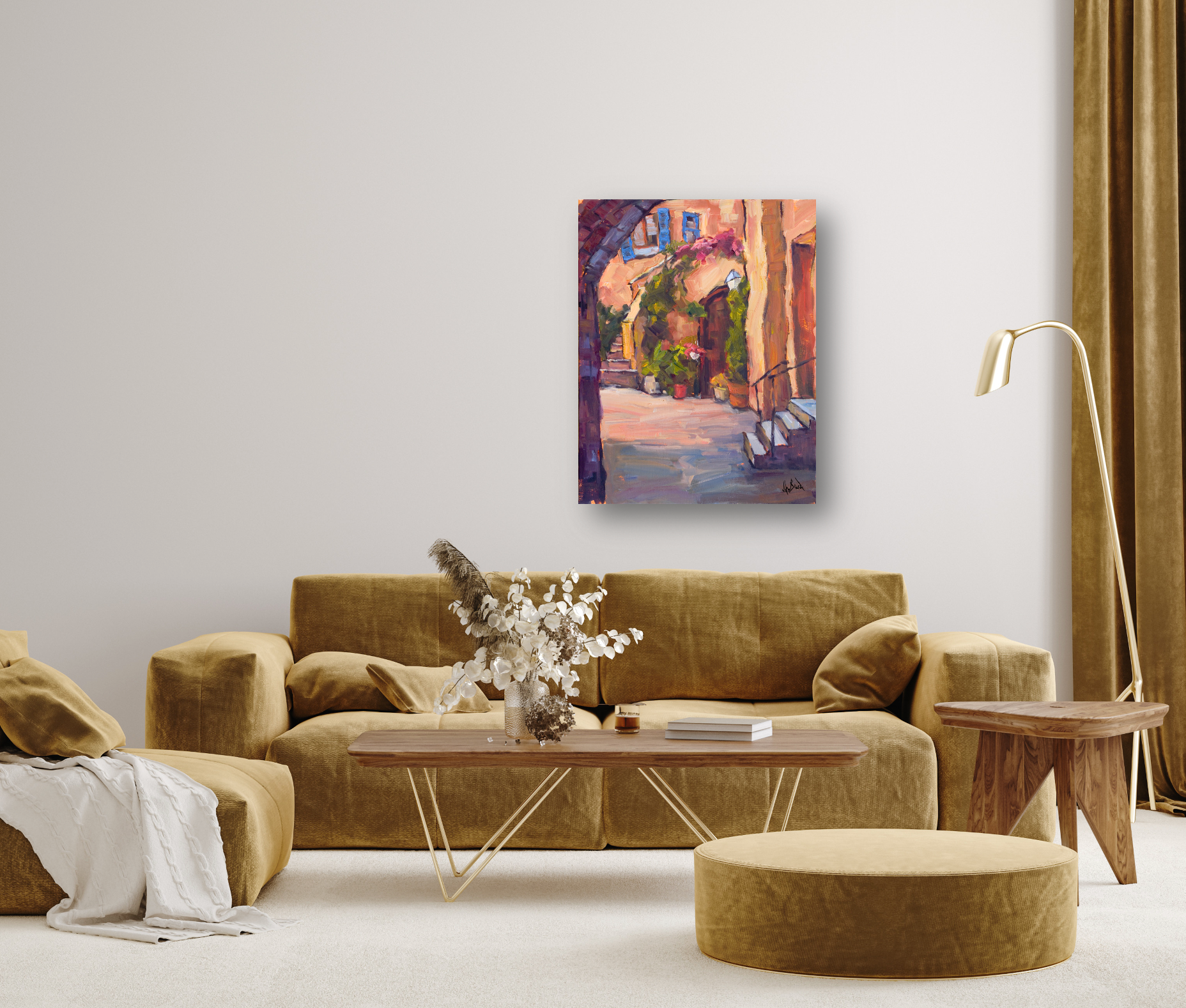 Archway Artist Enhanced Canvas Print by John Beard Collection