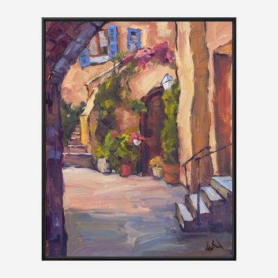 Archway Artist Enhanced Canvas Print by John Beard Collection