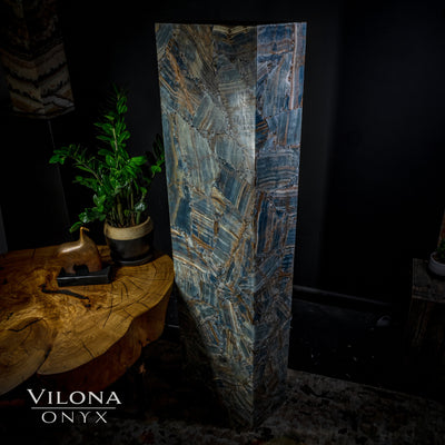 Argentina Blue Onyx Floor Lamp by Vilona Onyx - product image 7 for Resin Society
