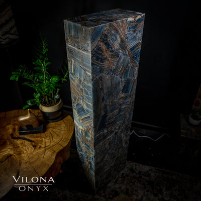 Argentina Blue Onyx Floor Lamp by Vilona Onyx - product image 8 for Resin Society