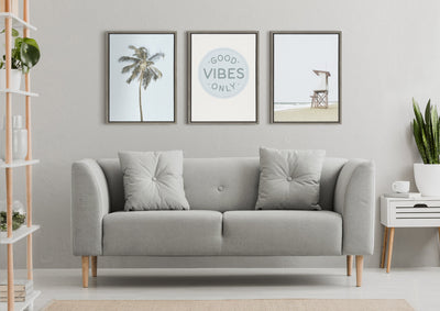 Sylvie One Coconut Palm Tree Framed Canvas by The Creative Bunch Studio by kateandlaurel - product image 13 for Resin Society