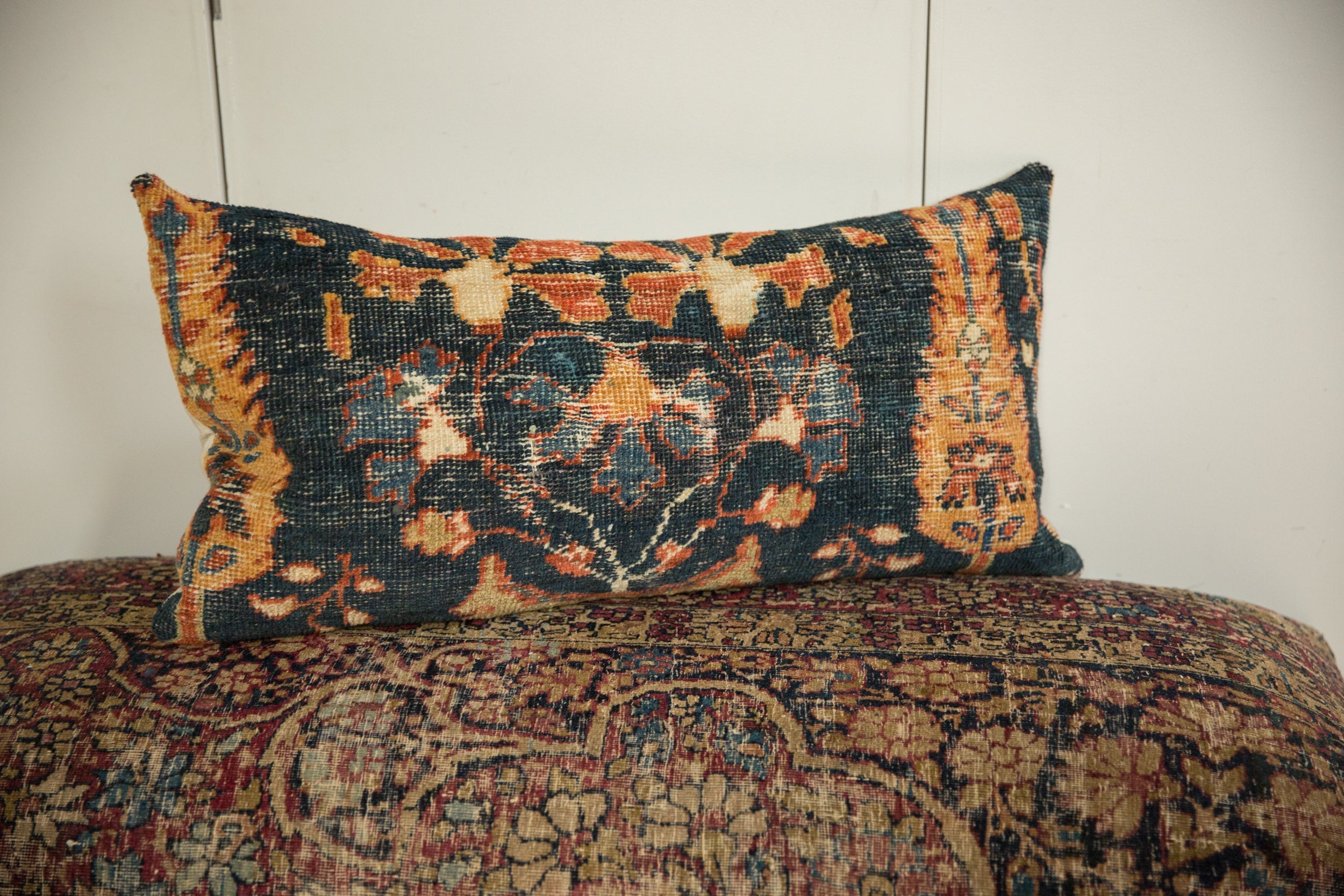 RESERVED Antique Ziegler Mahal Rug Fragment Pillow