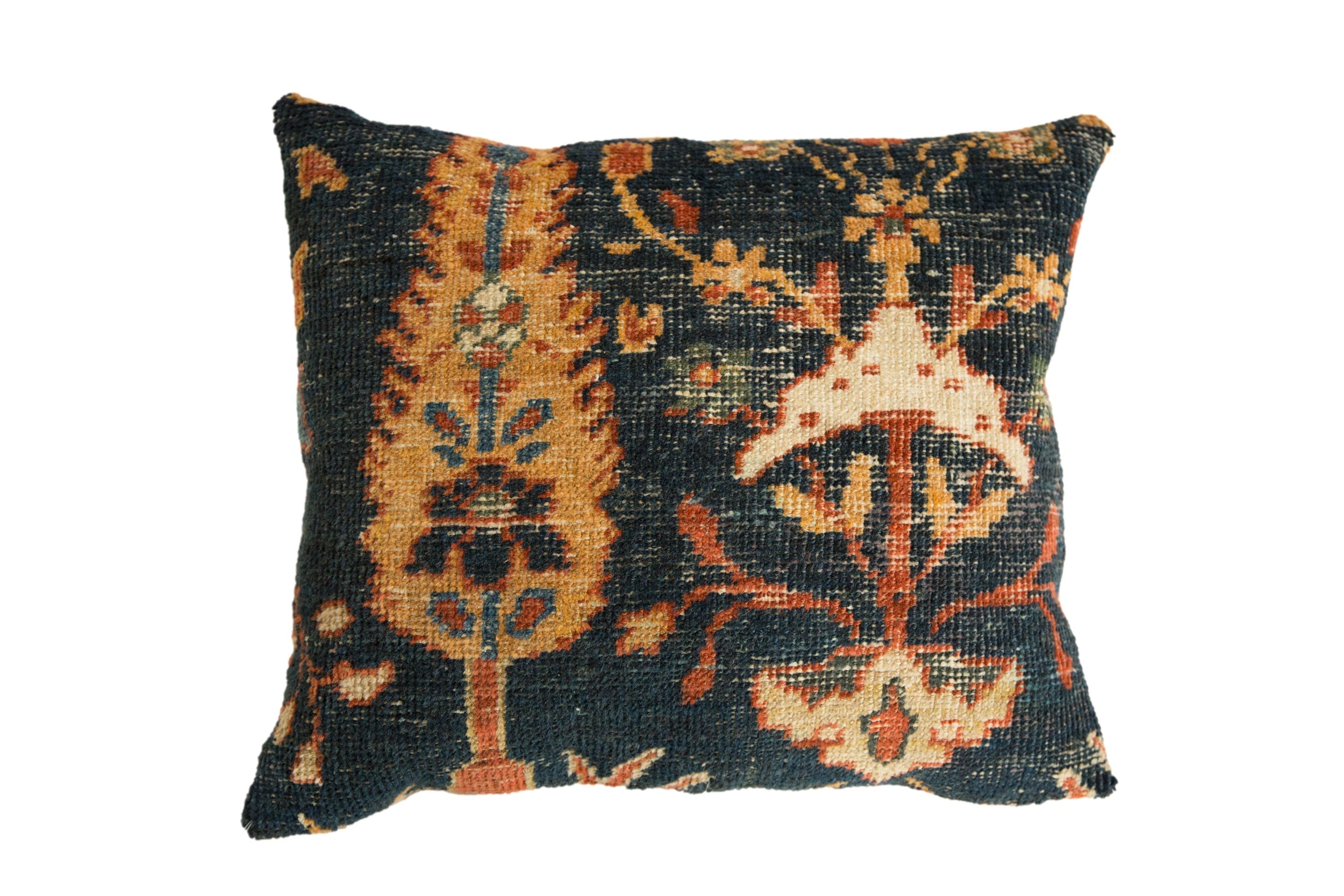 Antique Ziegler Mahal Rug Fragment Pillow