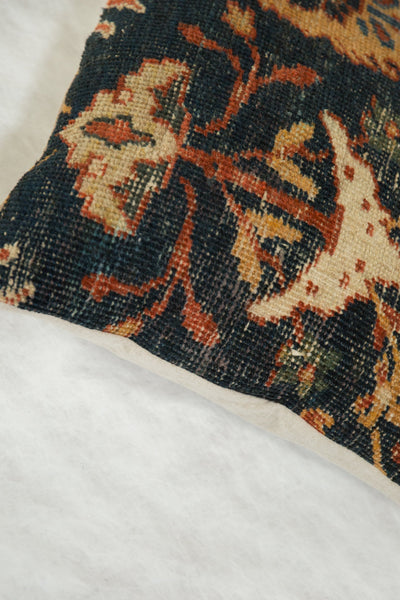 Antique Ziegler Mahal Rug Fragment Pillow
