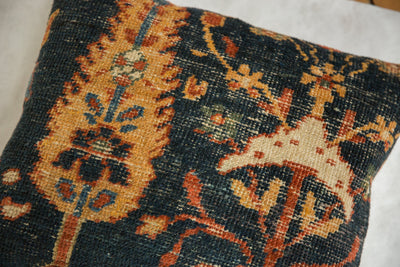 Antique Ziegler Mahal Rug Fragment Pillow