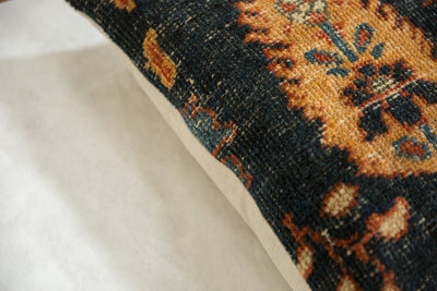 Antique Ziegler Mahal Rug Fragment Pillow