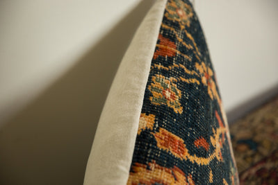 Antique Ziegler Mahal Rug Fragment Pillow