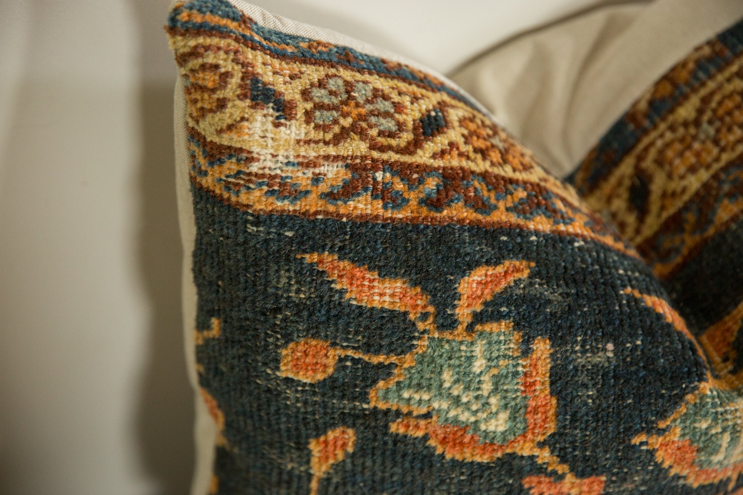 RESERVED Antique Ziegler Mahal Rug Fragment Pillow