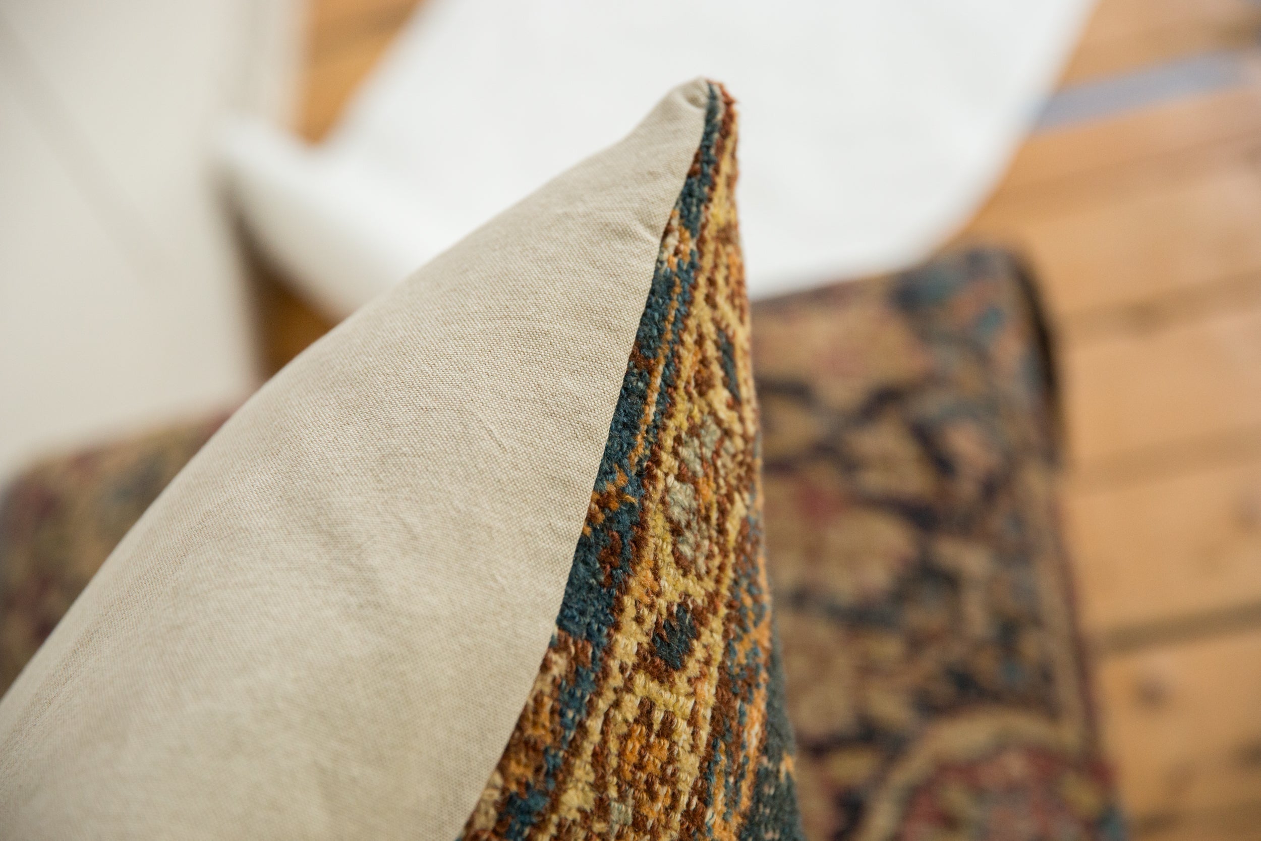RESERVED Antique Ziegler Mahal Rug Fragment Pillow