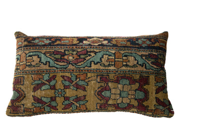 Antique Kerman Rug Fragment Pillow