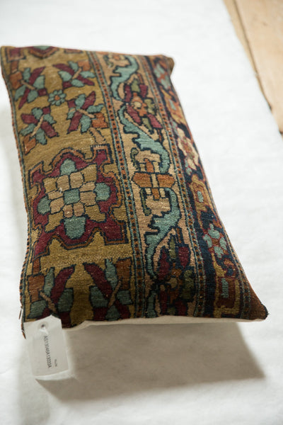 Antique Kerman Rug Fragment Pillow