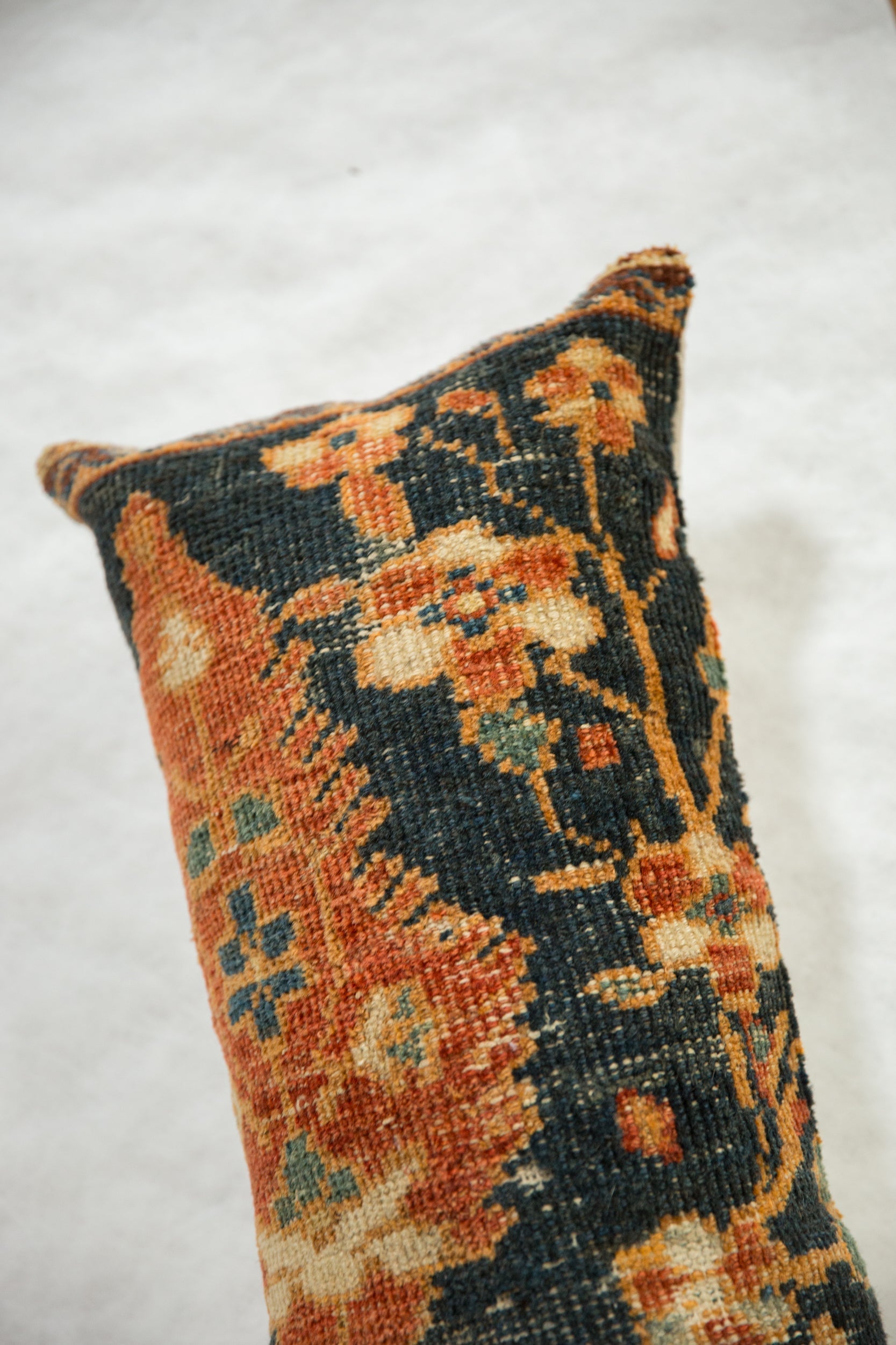 Antique Ziegler Mahal Rug Fragment Pillow