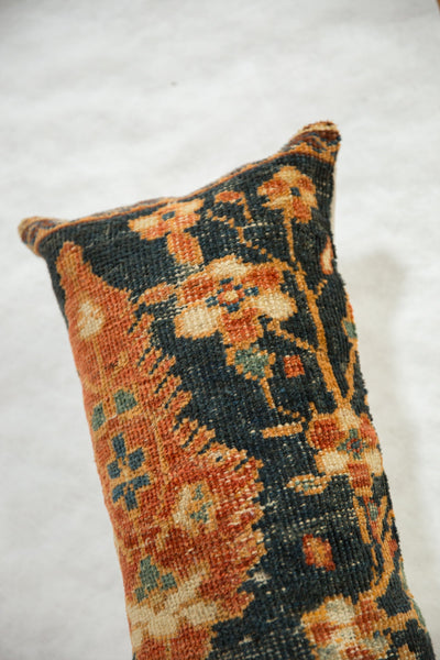 Antique Ziegler Mahal Rug Fragment Pillow