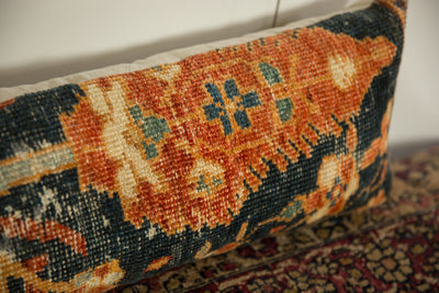 Antique Ziegler Mahal Rug Fragment Pillow