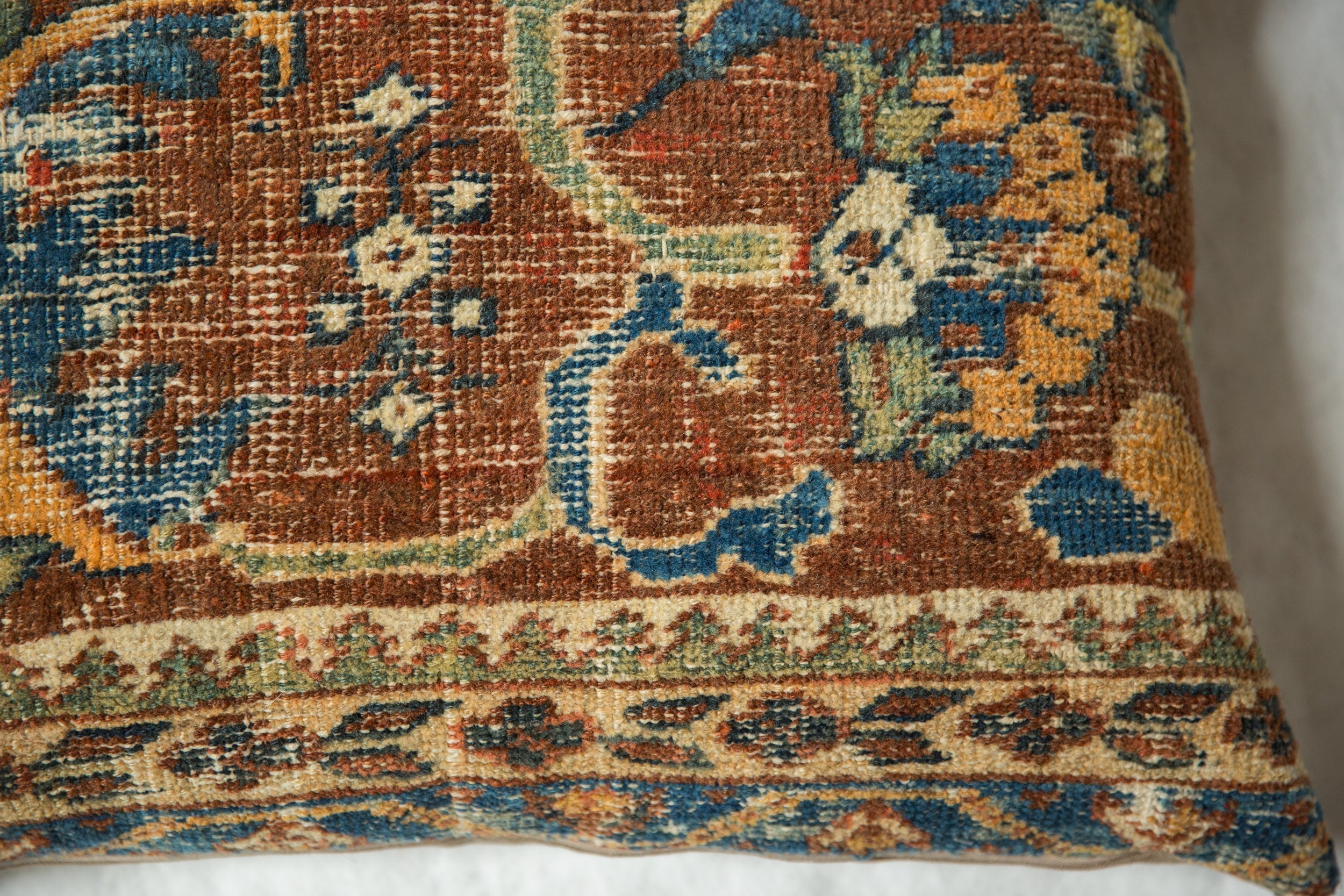 RESERVED Antique Ziegler Mahal Rug Fragment Pillow
