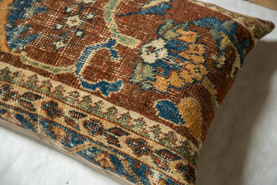 RESERVED Antique Ziegler Mahal Rug Fragment Pillow