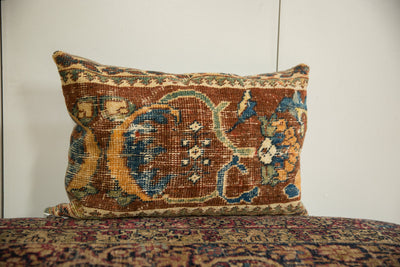 RESERVED Antique Ziegler Mahal Rug Fragment Pillow
