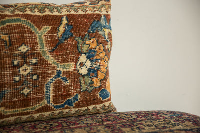 RESERVED Antique Ziegler Mahal Rug Fragment Pillow