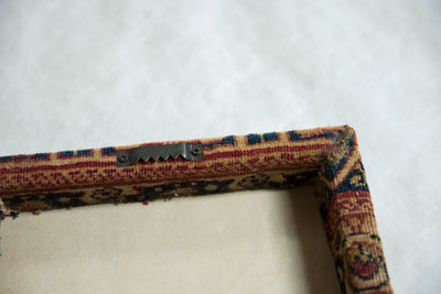 Decorative Cork Board Antique Kerman Rug Fragment Art
