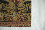 Decorative Cork Board Antique Kerman Rug Fragment Art