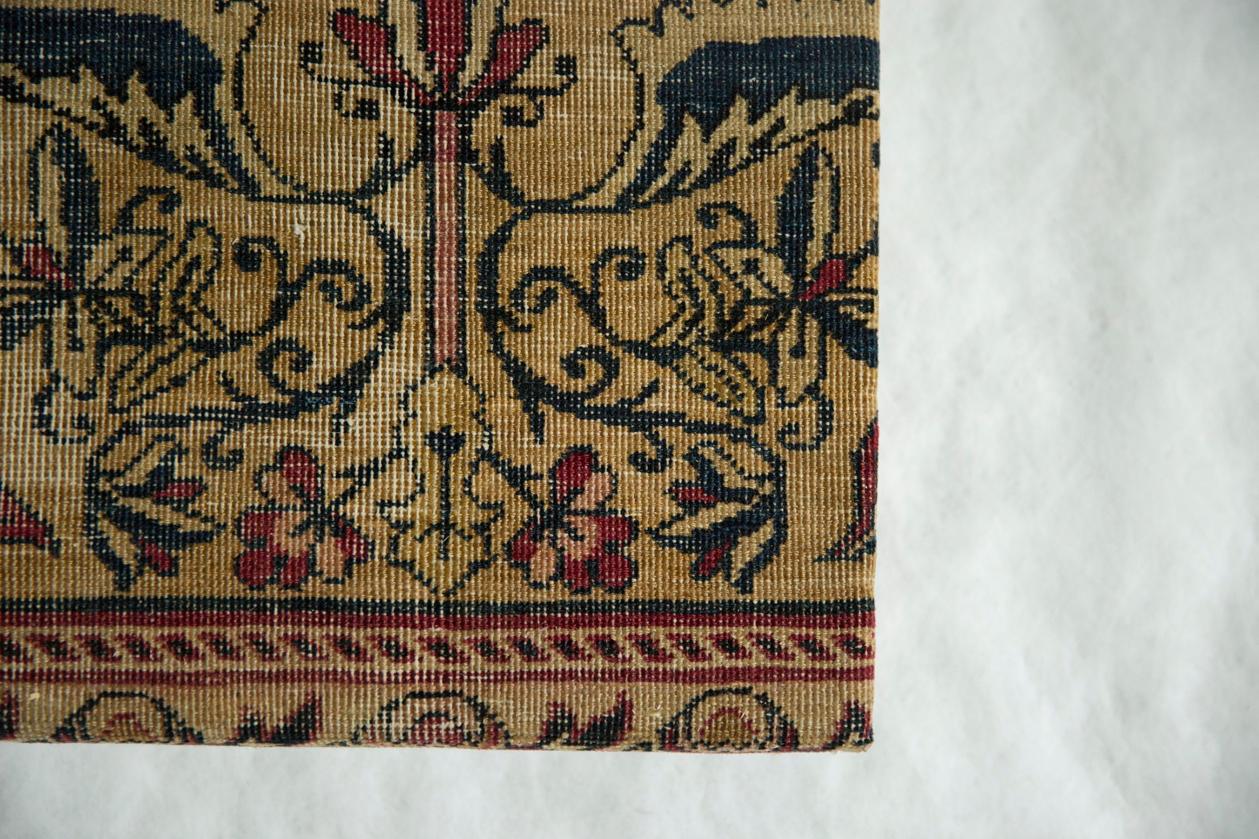 Decorative Cork Board Antique Kerman Rug Fragment Art