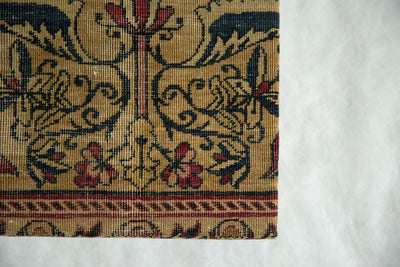 Decorative Cork Board Antique Kerman Rug Fragment Art