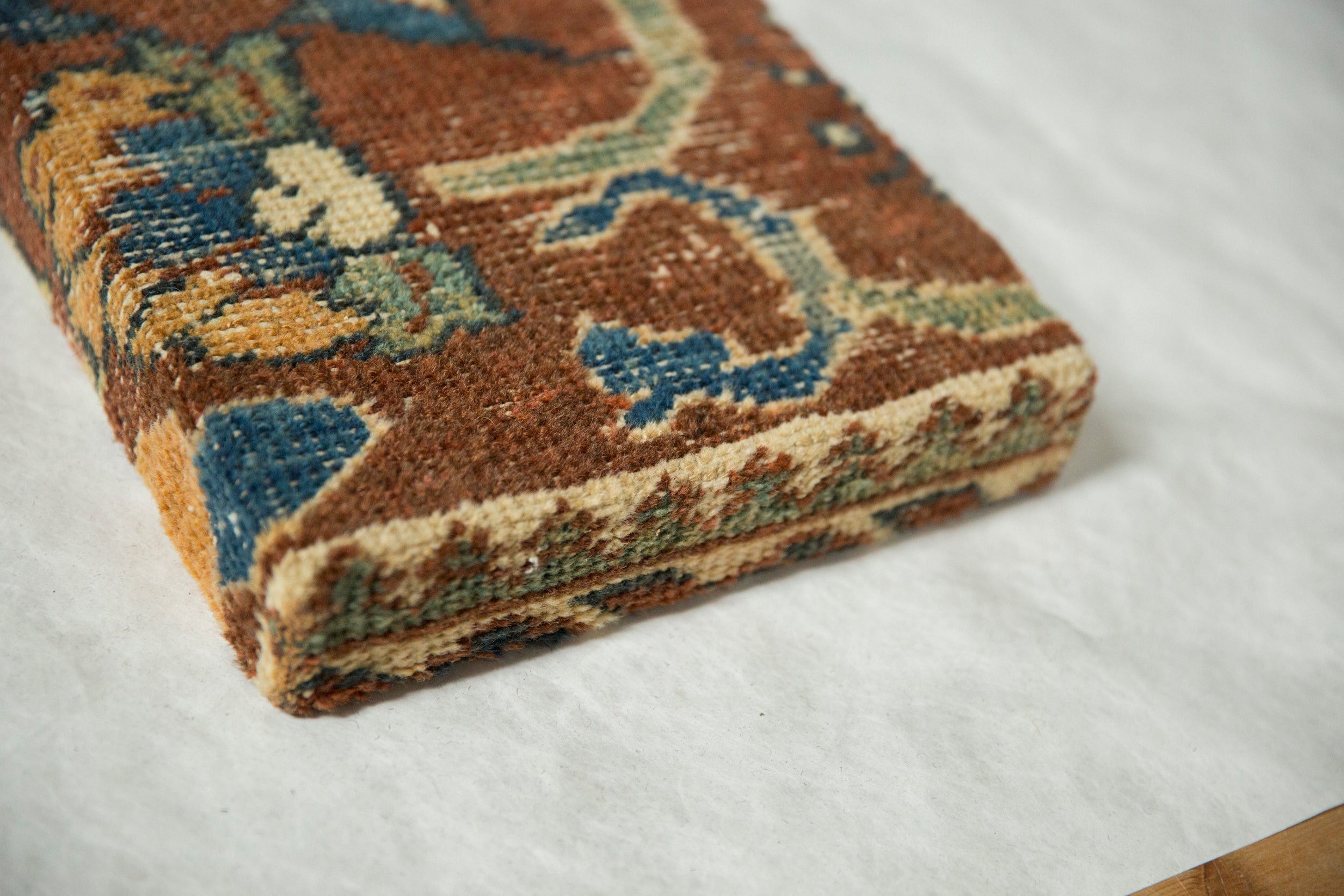 Decorative Cork Board Antique Ziegler Mahal Rug Fragment Art
