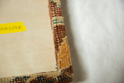 Decorative Cork Board Antique Ziegler Mahal Rug Fragment Art