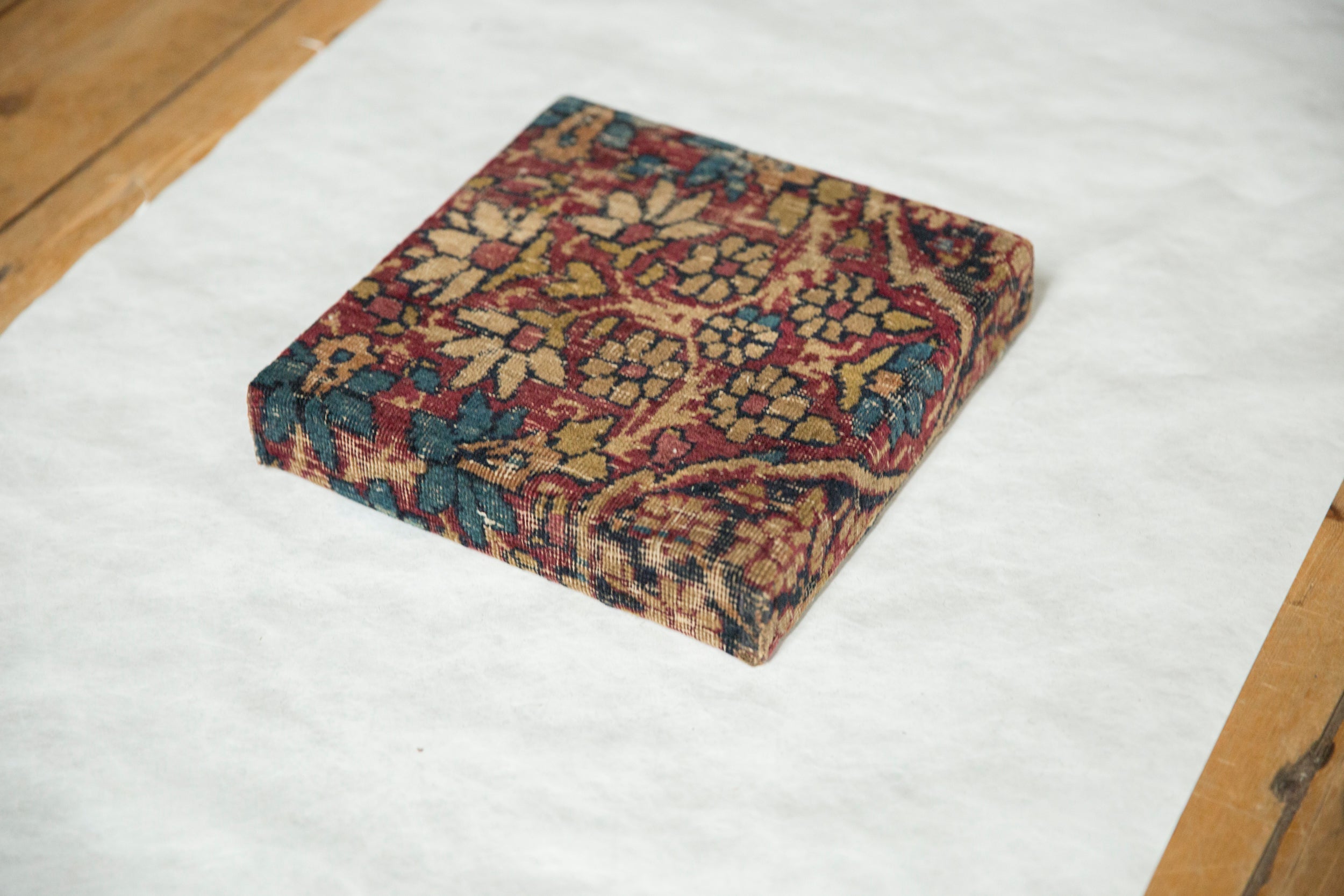 Decorative Cork Board Antique Kerman Rug Fragment Art