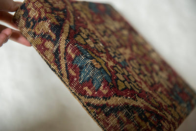 Decorative Cork Board Antique Kerman Rug Fragment Art