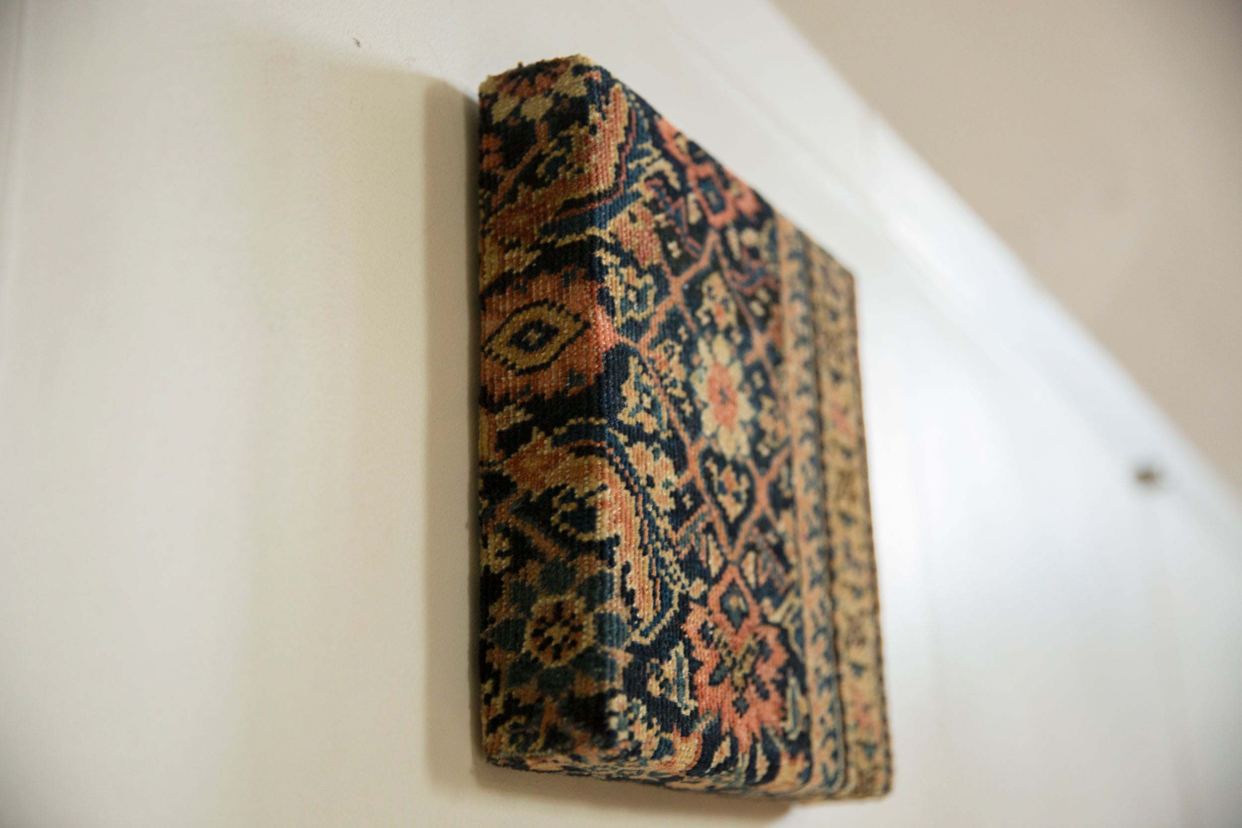 Decorative Cork Board Antique Fereghan Rug Fragment Art