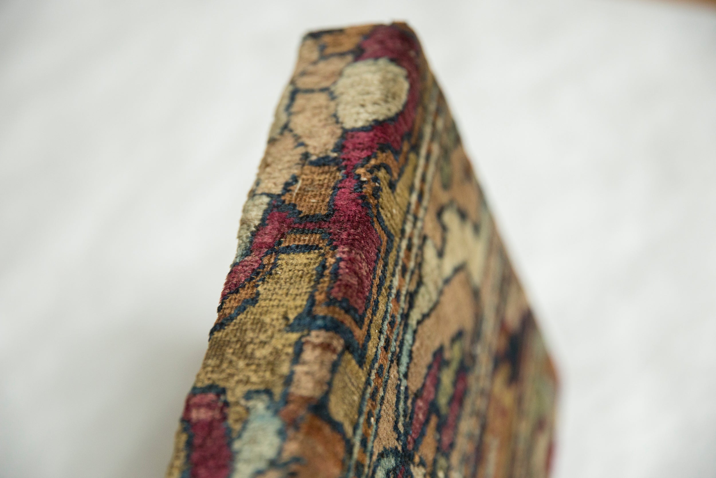 Decorative Cork Board Antique Kerman Rug Fragment Art
