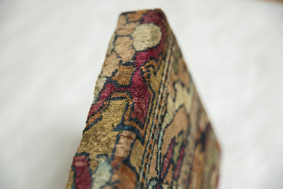 Decorative Cork Board Antique Kerman Rug Fragment Art