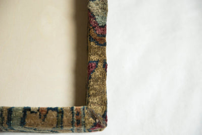 Decorative Cork Board Antique Kerman Rug Fragment Art