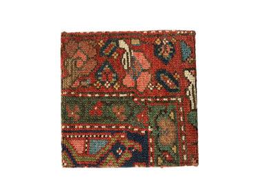 Decorative Cork Board Antique Kurdish Hamadan Rug Fragment Art