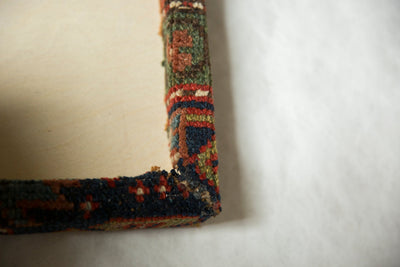 Decorative Cork Board Antique Kurdish Hamadan Rug Fragment Art