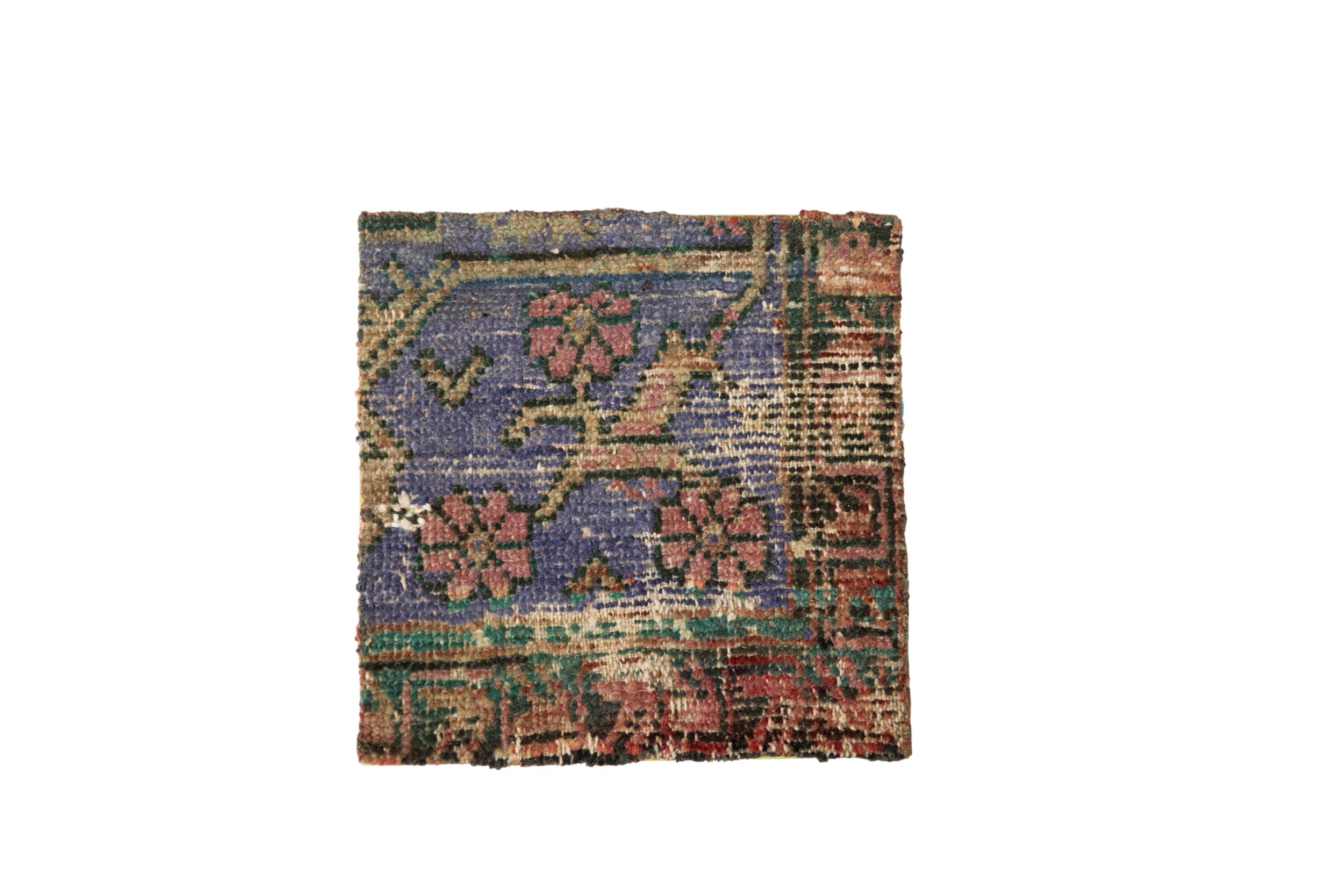 Decorative Vintage Anatolian Rug Fragment Art
