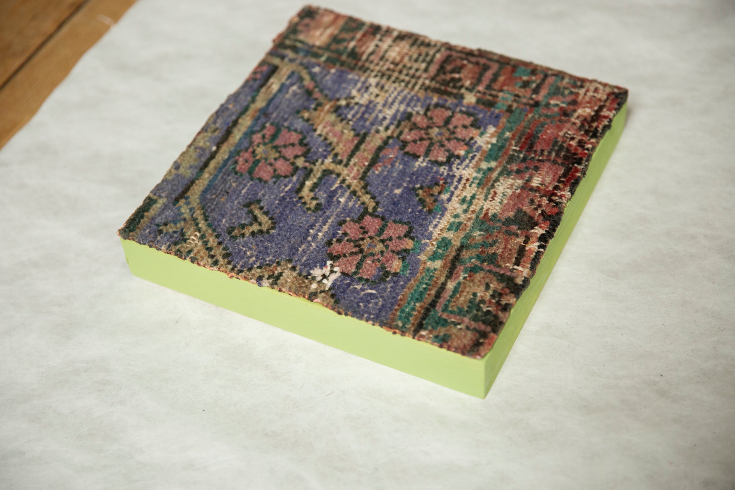 Decorative Vintage Anatolian Rug Fragment Art