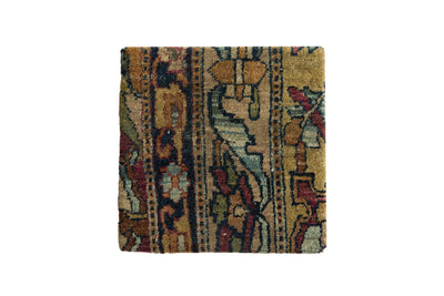 Decorative Cork Board Antique Kerman Rug Fragment Art