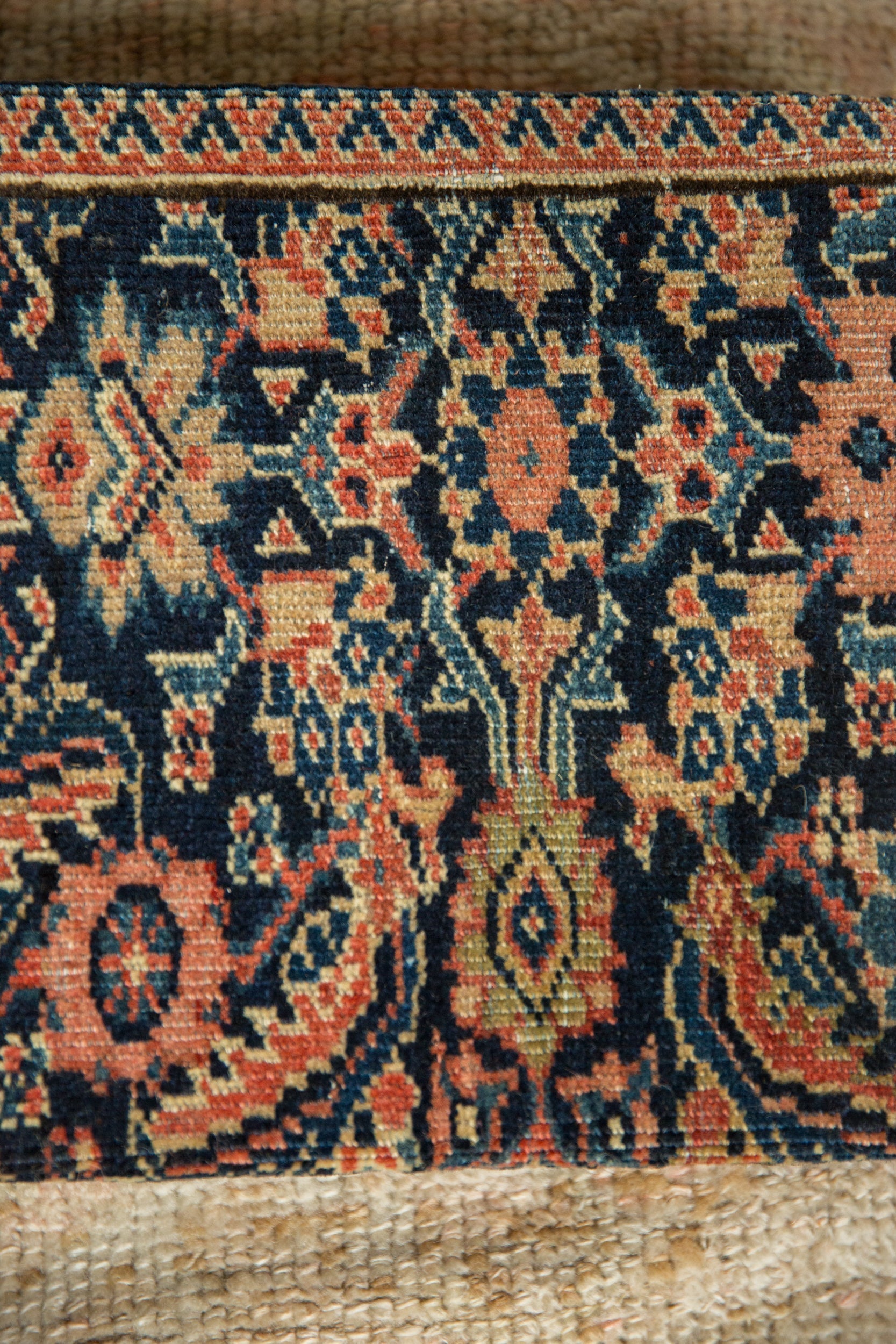 Decorative Cork Board Antique Fereghan Rug Fragment Art