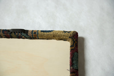 Decorative Cork Board Antique Kerman Rug Fragment Art
