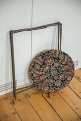 Reclaimed Antique Rug Fragment Side Table Stand 3 of 7